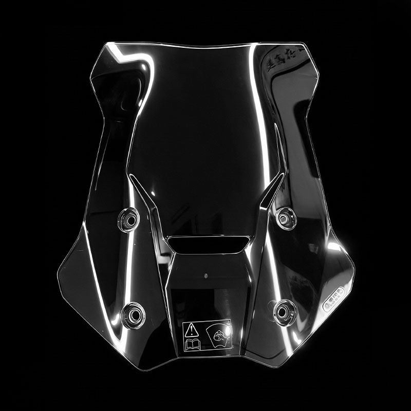Stampo ad iniezione per parabrezza trasparente per moto