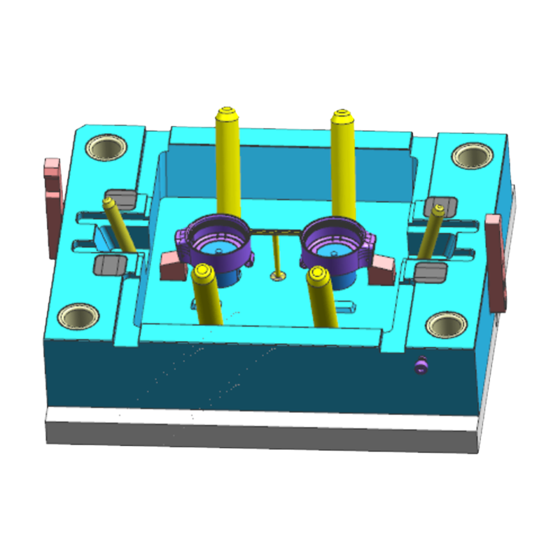 Parte dello stampo a iniezione con coperchio per tazza termica flip-top n. 2 Parte dello stampo a iniezione con coperchio per tazza termica flip-top n. 2